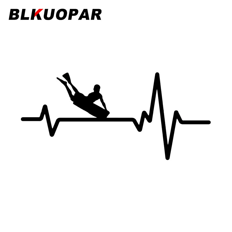 

BLKUOPAR Surf Heartbeat Lifeline стикер для автомобиля устойчивая к царапинам графика персональная Наклейка мотоцикл бампер для холодильника автомобиля