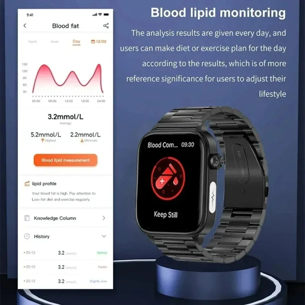Фото 2026 Xiaomi Redmi Watch 6 Global Version: умные часы с функцией измерения уровня мочевой кислоты, мониторингом сердечного ритма и артериального давления, Bluetooth-звонками, для мужчин и женщин. №4