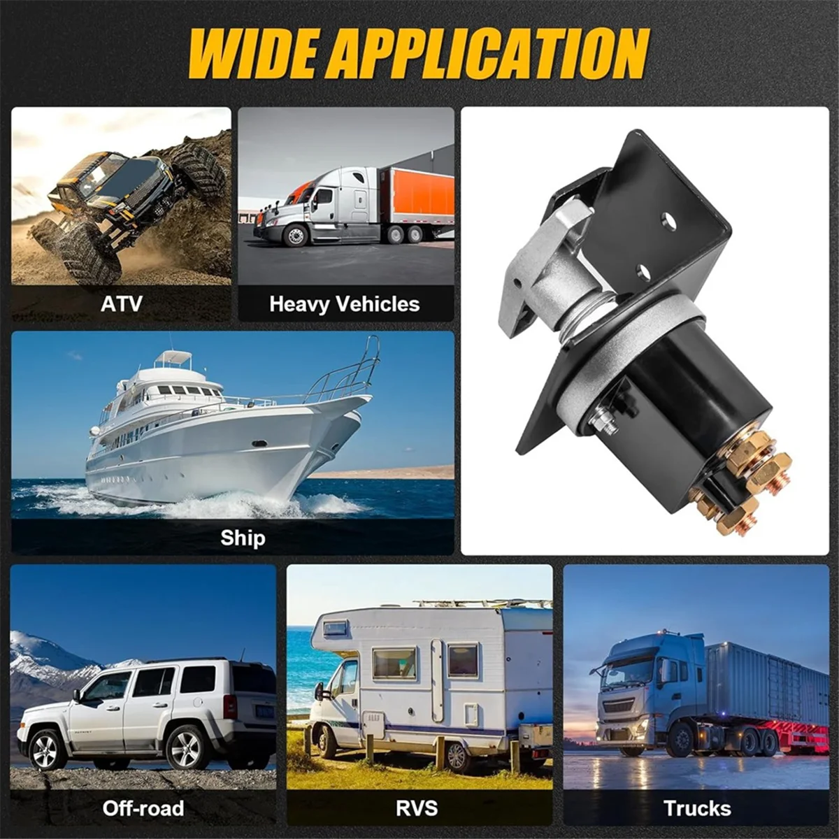 Высокоточный выключатель аккумулятора 500 А 12–36 В с запирающей пластиной замена