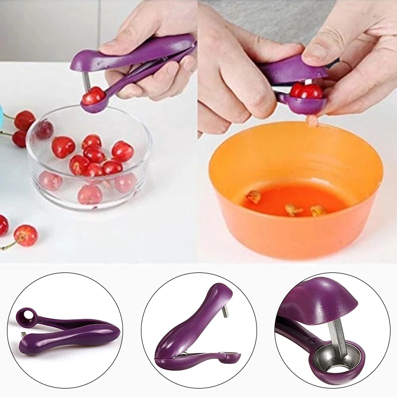 

Cherry Corer Fruit Core Seed Remover Red Dates Jujube Pitter Olive Kitchen Tools Vegetable Cooking Gadgets Baking Accessories