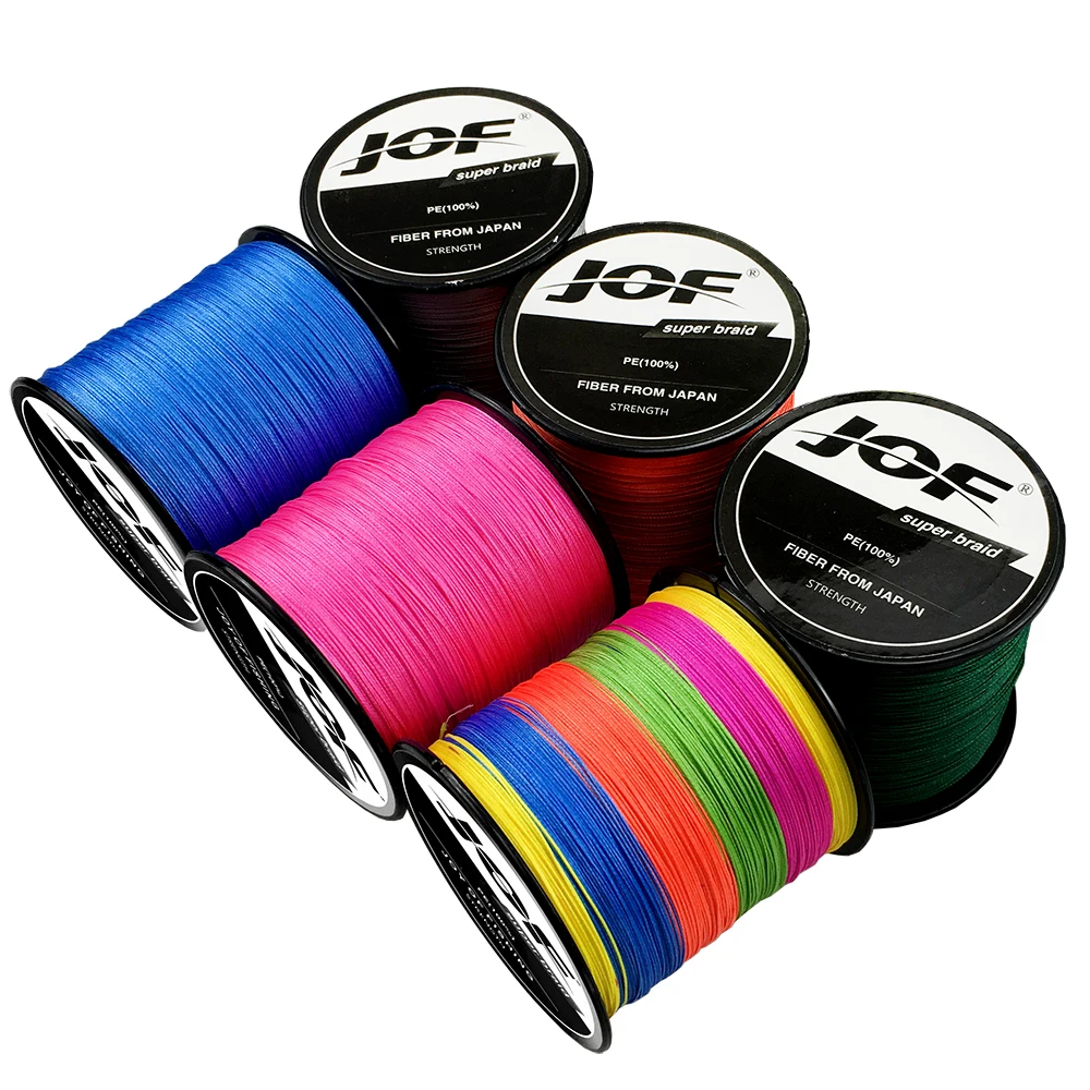 

JOF Fishing Line PE 300M 10-120LB Multifilament Smooth Fishing Line for Carp Fishing Strong Abrasion Resistance X4 Braided