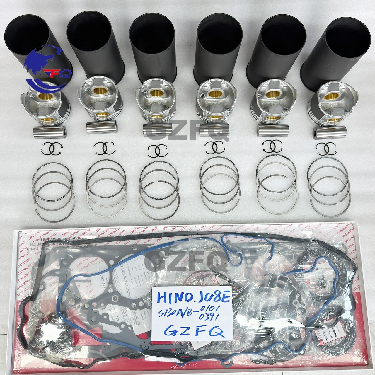 Комплект для ремонта поршневого кольца двигателя HINO J05E J08E J08C H06C H07C H07D N04C E13C S05C