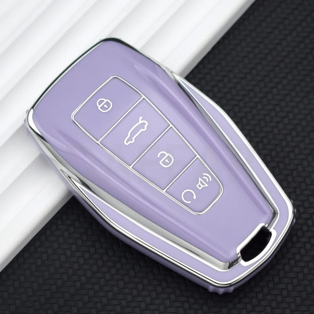 

Чехол для автомобильного ключа из ТПУ, разноцветный чехол для Geely Coolray 2024 X6 Emgrand Global Hawk GX7, аксессуары