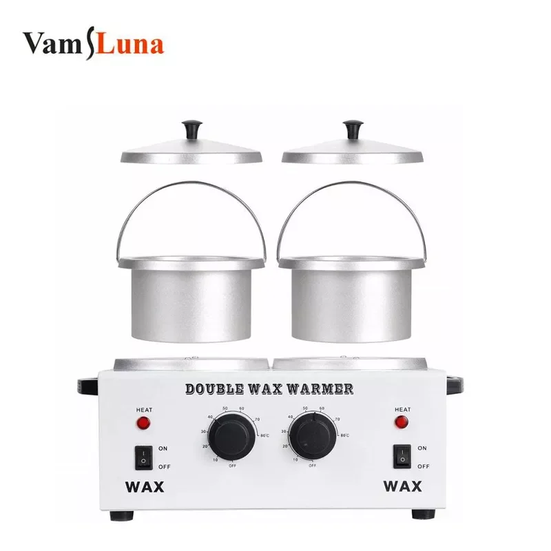 

Нагреватель для воска NEW2023, инструмент для удаления волос, аппарат для депиляции с двумя кастрюлями для рук и ног, Парафиновая Терапия, изыск...