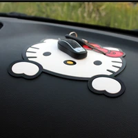 cute cartoon hello kitty multifunctional on board non slip mat mobile phone skid pad car storage pad