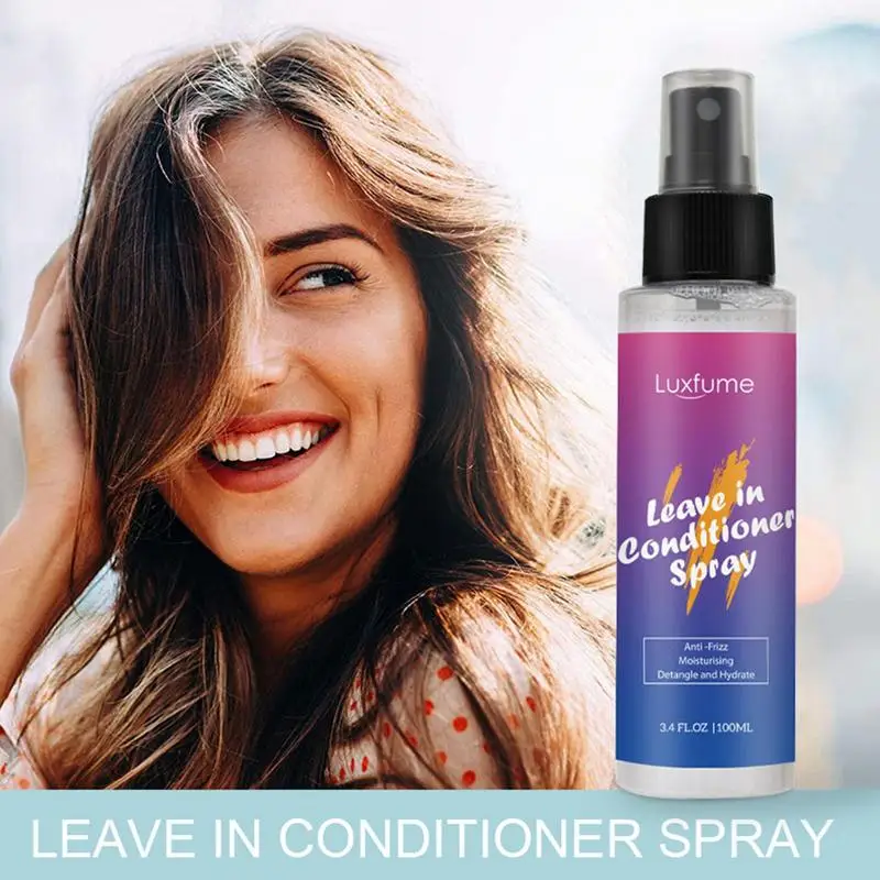 

Leave In Conditioner Shiny Smooth Anti-Frizz Hair Conditioning Spray Moisturizing Detangler Spray For Demaged And Dry Hair Care