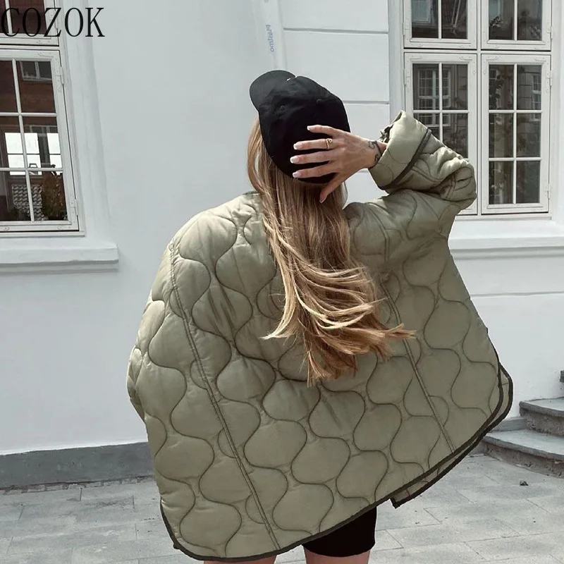 Winter Cotton Top Loose Long Sleeve Pocket Cotton Clothes Women's Clothes  Women Winter Coat Women Winter Clothes Women