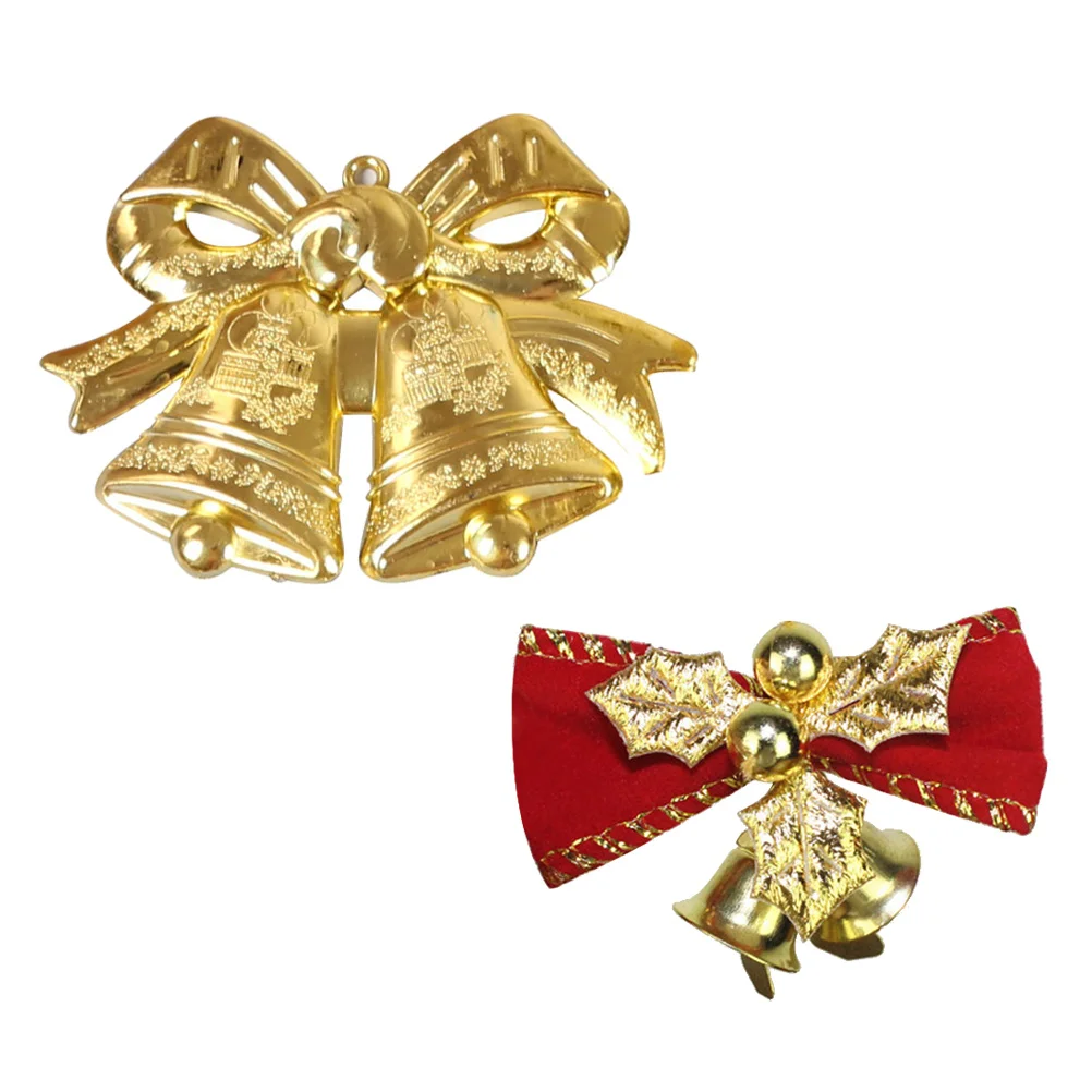 

16PCS Bowknots Bells Cloth Christmas Garland Decoration Accessories Tree Ornament for Hotel
