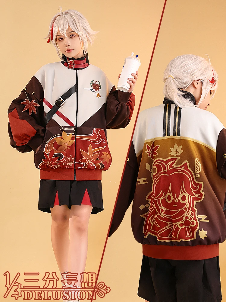 

Rose Kaedehara Kazuha Daily Windbreaker Coat Game Genshin Impact Cosplay Costume Anime Man Role-playing Clothing Sizes S-XL New