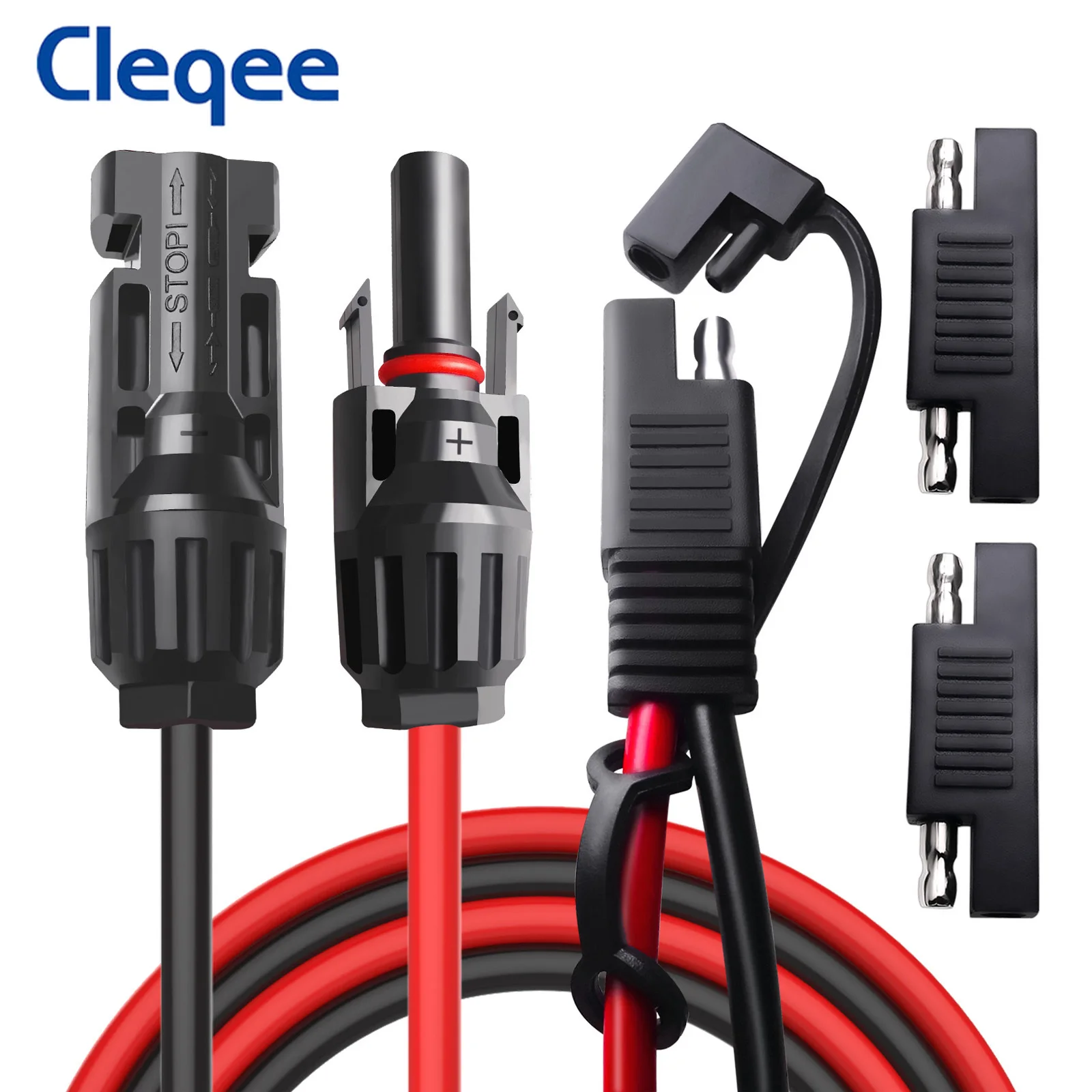 

SAE Plug Connector to MC-4 Solar Extension Cable 2 Pin Battery 10AWG DC 60cm Sae Cable Solar Panel Trailer