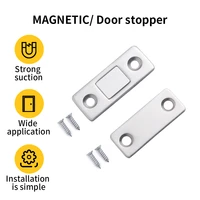 magnetic cabinet 2pcsset catches magnet door stops hidden door closer with screw for closet cupboard furniture hardware