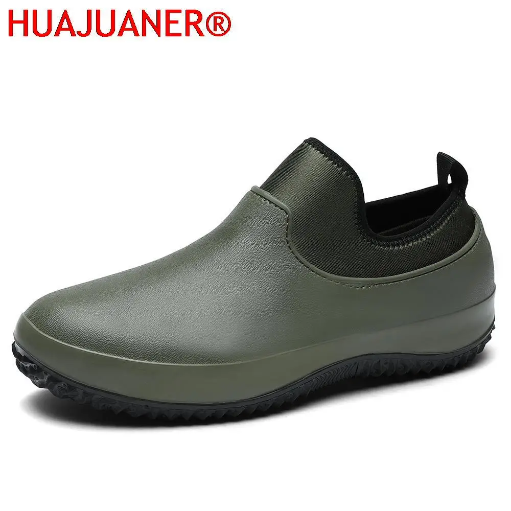 Men Slip On Resistant Oil-proof Kitchen Shoes Chef Multifunctional Restaurant Garden Waterproof Safety Work Medical