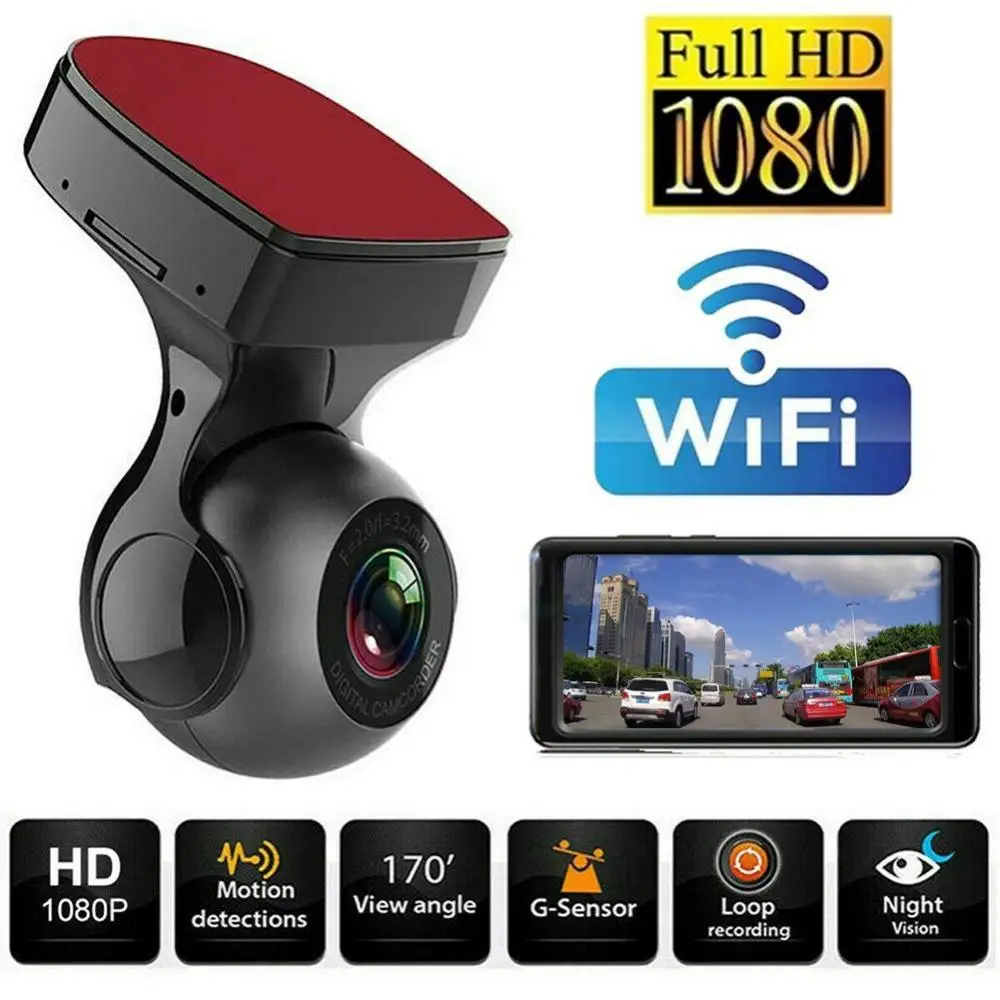 

With Adas Car Dvr Night Mini Wireless Wifi Car Recorder Wide Angle Car Accessories Car Camera Car Recorder