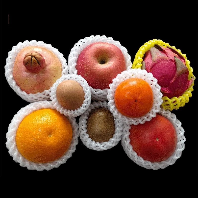 

Vegetable Fruit Mesh Bag Foam Net Sleeve Pocket Wine Glass Bottle Fragile Items Shockproof Protection Transport Packing sleeves