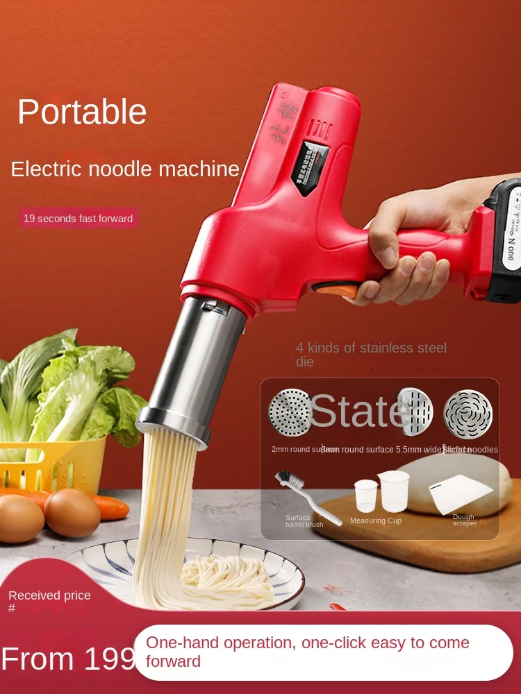 

TLL Buck Wheat Noodle Maker Hand-Held Noodle Gun River Noodles Strainer Tong Branded Smart Noodle Press