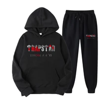 2022 new brand trapstar printed sportswear men 15 color warm two piece sweater sweatshirt pants cover harajuku jogging