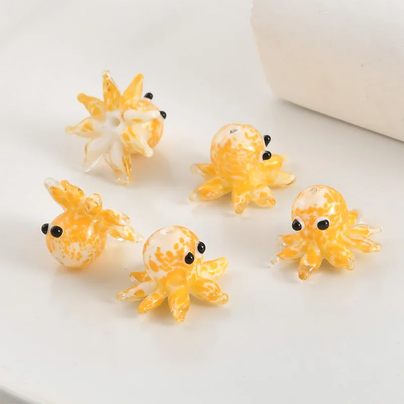 Бусины-осьминоги для изготовления украшений 2 шт