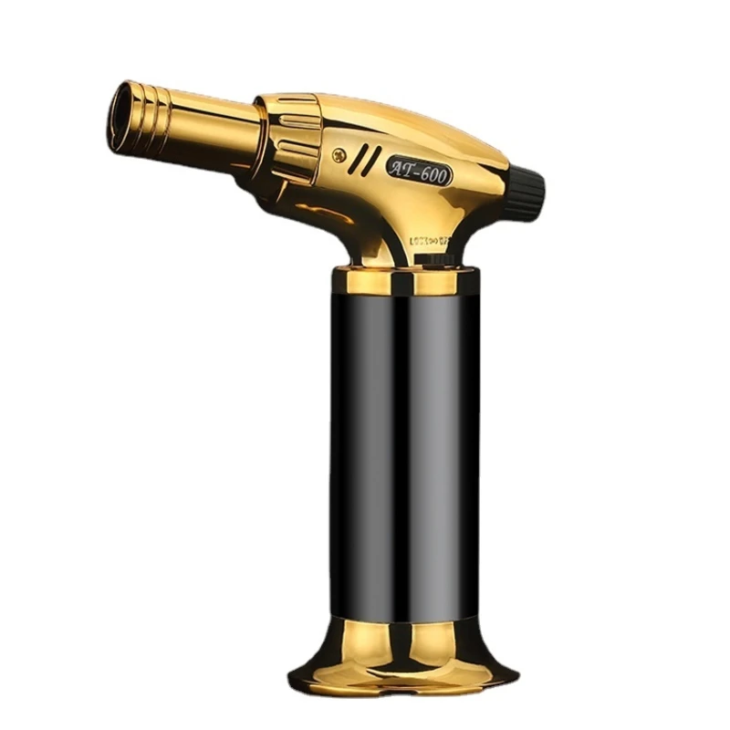 

Высококачественная Зажигалка для сигар, кухонная газовая многоразовая Зажигалка для барбекфонарь, стильная и ветрозащитная струйная зажигалка