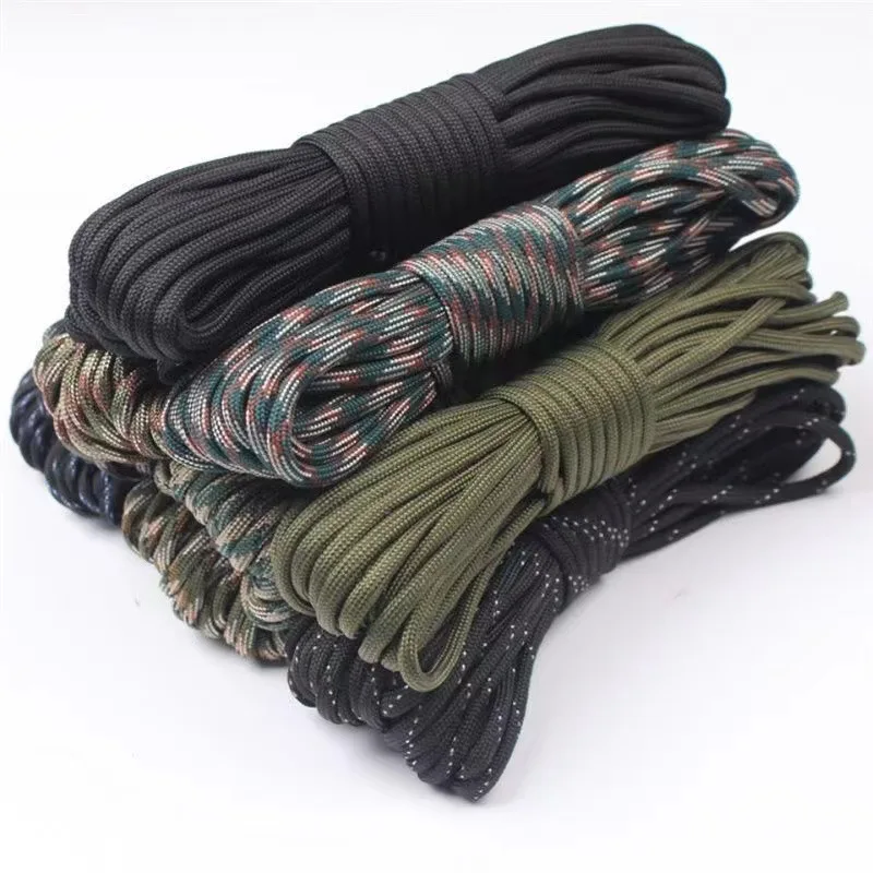 

7 Cores Paracord Cord 30 M Dia.4mm For Outdoor Camping Survival Lanyard Parachute Rope Camping & Hiking Tent Accessories