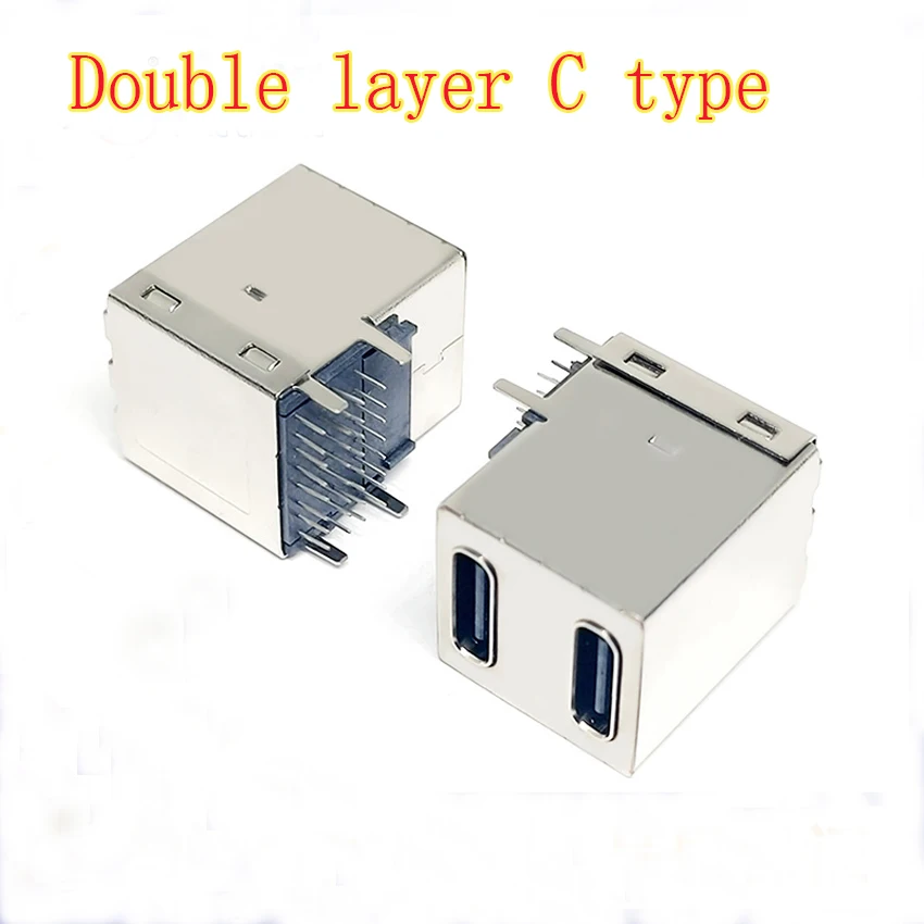 

Double layer Type-C Horizontal Female Base 16Pin+16Pin Board Top Four Pin Plug-in Dip 32Pin Female Head 90 Degrees Two in one