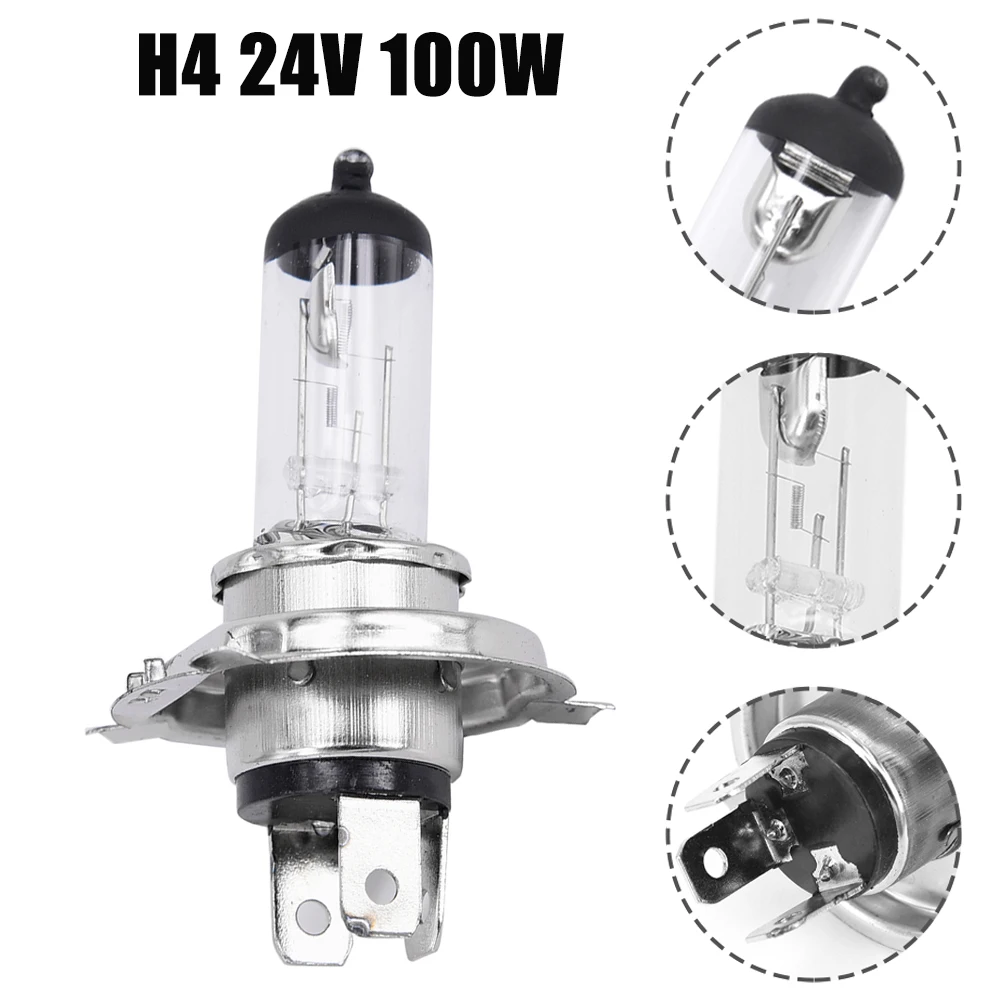 

Halogen Lamp Car Headlight 100W 1pcs Bulb Type H4 Waterproof Yellow Light Brightness Car Headlight H4 Brand New