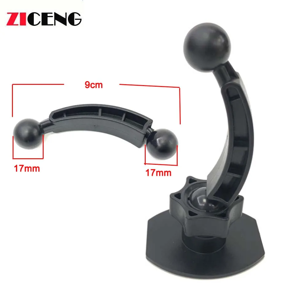 

17mm Ball Car Instrument Panel Mobile Phone Holder Driving Recorder Sticking Bracket Motion Camera Ball Joint Convertor Mount