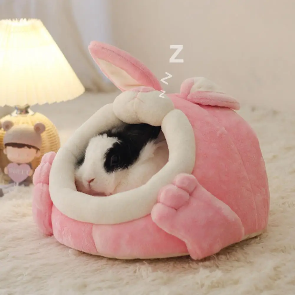 

Домик для хомяка в форме кролика, съемная подушка, клетка для сна, морская свинка, ежик, крыса, Шиншилла, гнездо для кровати