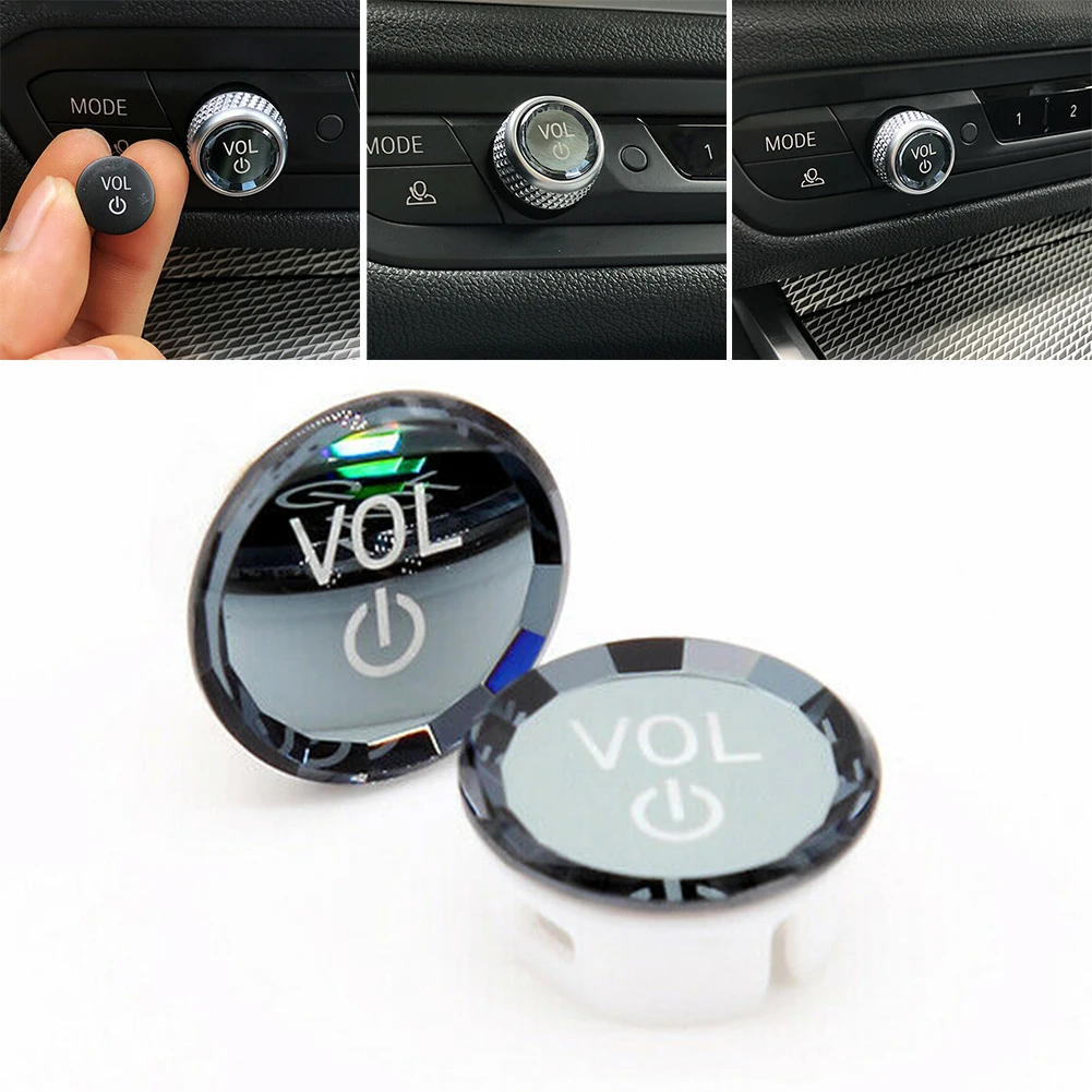 1pcs Crystal Volume Button Knob Cover For BMW MGU G20 G28 G14 G15 G16 G29 G07 G05 Auto Interior Accessories