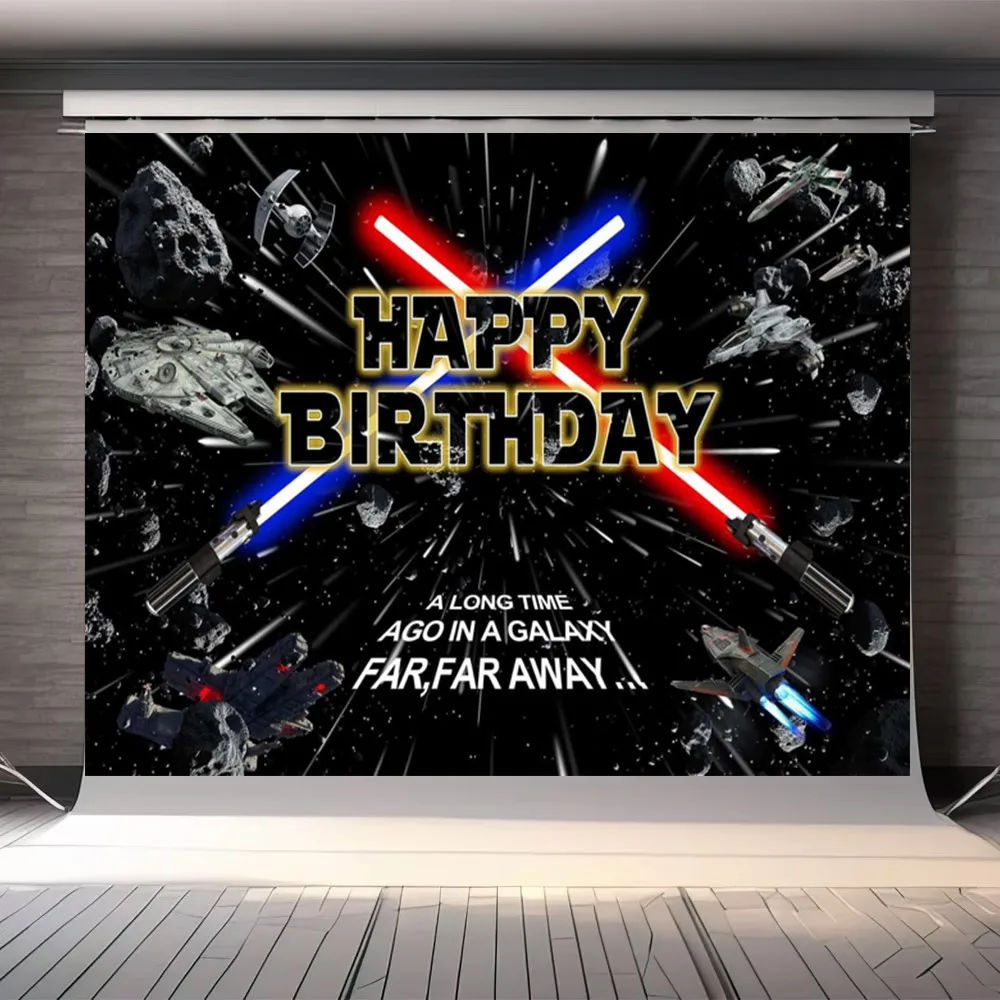 Фон для вечеринки в честь дня рождения мальчиков тема космического пространства
