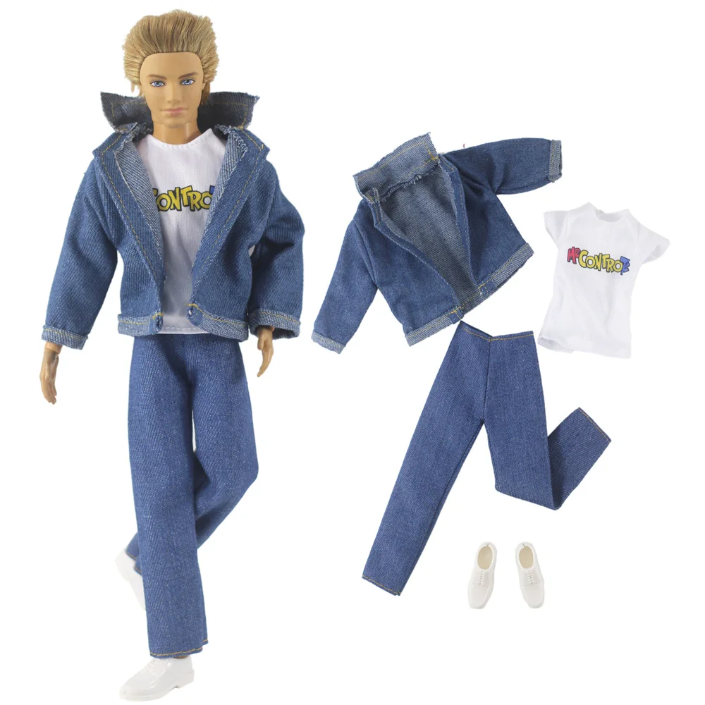 1 комплект Одежда для кукол джинсовая одежда наряд 12-дюймовой куклы Кена много