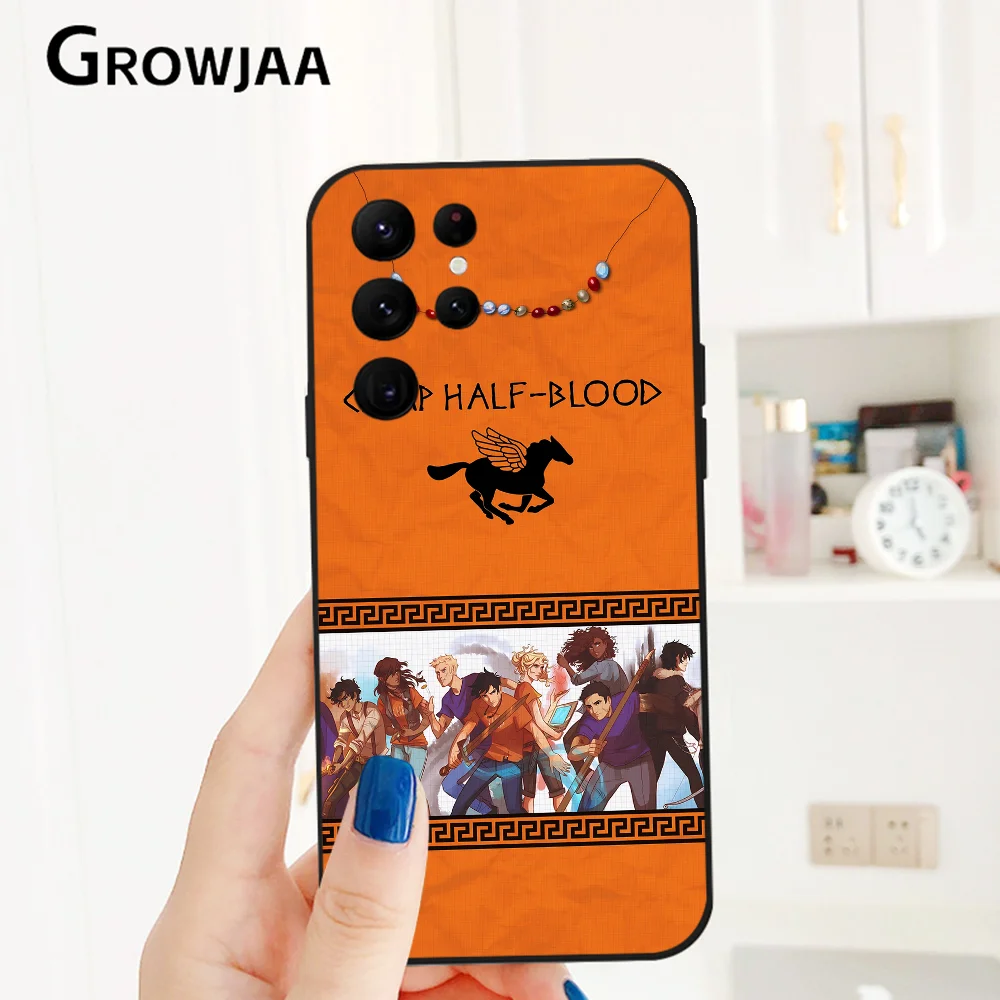 Novel P-Percy J-Jackson Phone Case for Samsung Galaxy S24 Ultra S22 S23 S21 S20 5G Protective Silicone TPU Funda