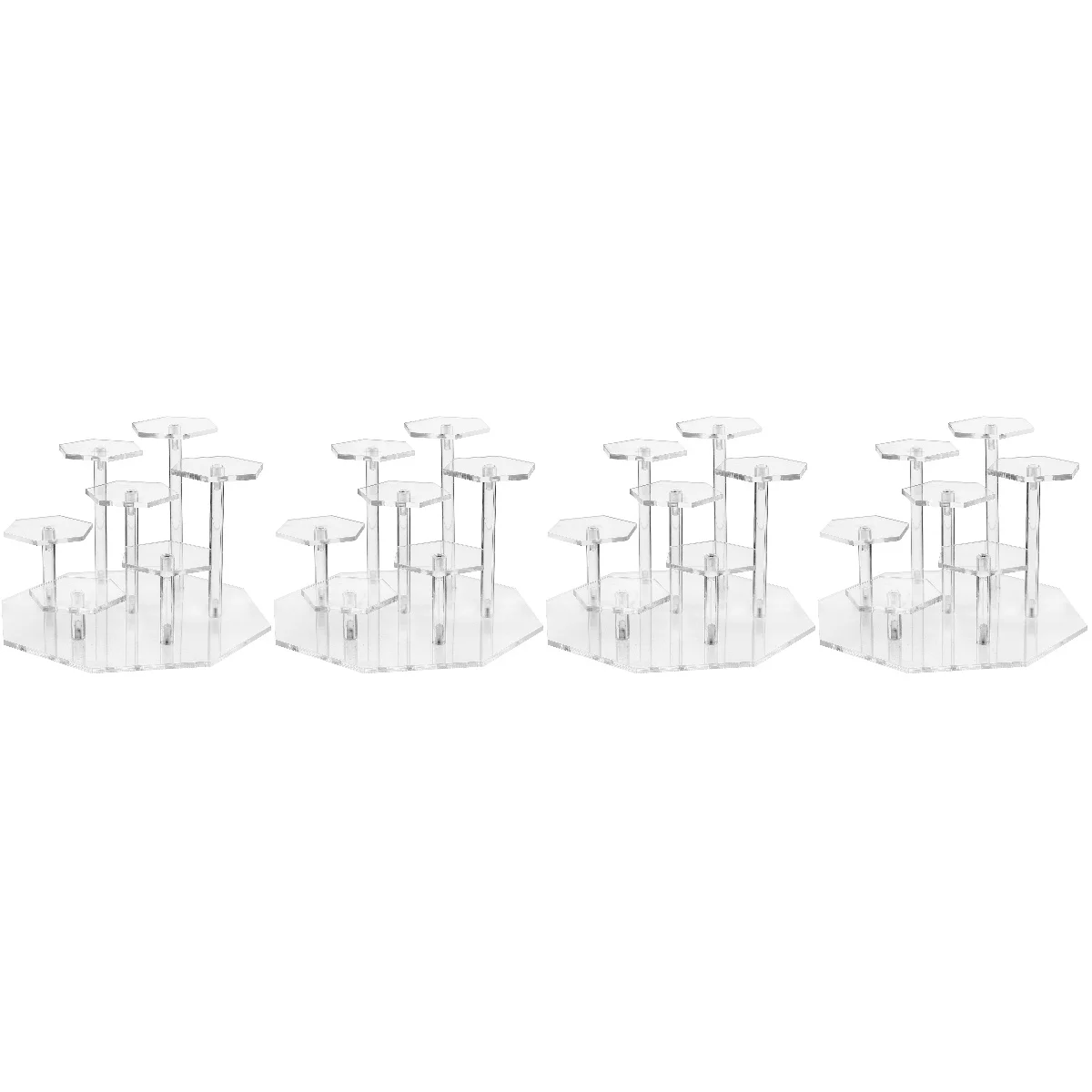 

4pcs Hand-made Model Display Stand Multi-layer Display Rack Model Display Rack Home