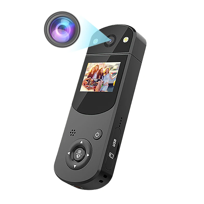 

Цифровая мини-камера 1080P HD с поворотным объективом и ЖК-дисплеем