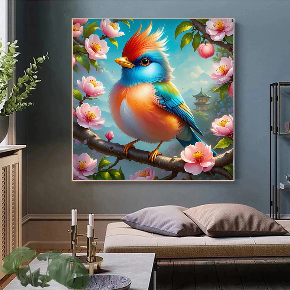 Наборы алмазной живописи с птицами полная круглая квадратная дрель алмазная