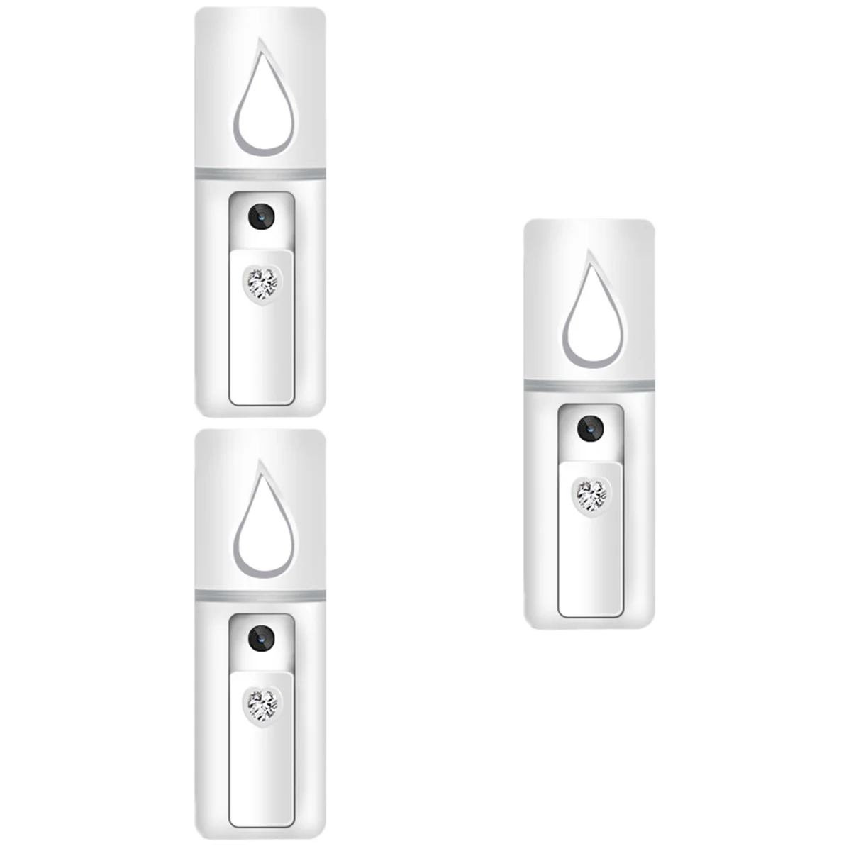 

3 pcs Nano Sprayer Moisturizing Rechargeable Hydrating Handy Mist Spray Facial Steamer for Girls