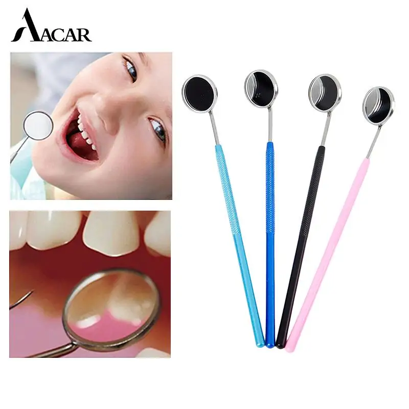 

Стоматологическое зеркало, ручка для проверки зубов из нержавеющей стали, стоматологическое зеркало, проверка рта, товары для макияжа, 1 шт.