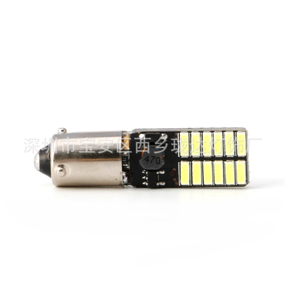 

LD 2X Ba9s electrodeless decoding t10-4014-24smd width indicator highlight automobile LED lamp