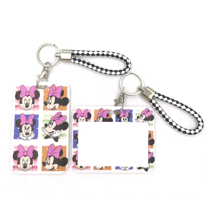 

Disney Mickey Mouse Cute Card Cover Clip Lanyard Retractable Student Nurse Badge Reel Clips Cartoon ID Card Badge Holder