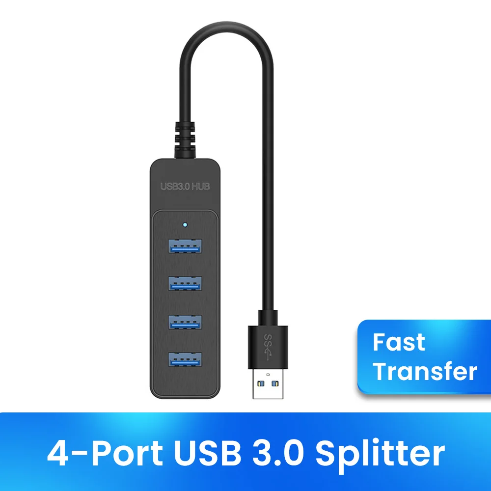 Адаптер питания USB 3.0 4-портовый мульти-разветвитель USB-концентратор 2.0 Тип