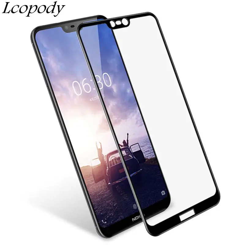 Полное покрытие закаленное стекло для Nokia 3 5 6 7 8 3D 9H Защитная пленка экрана plus