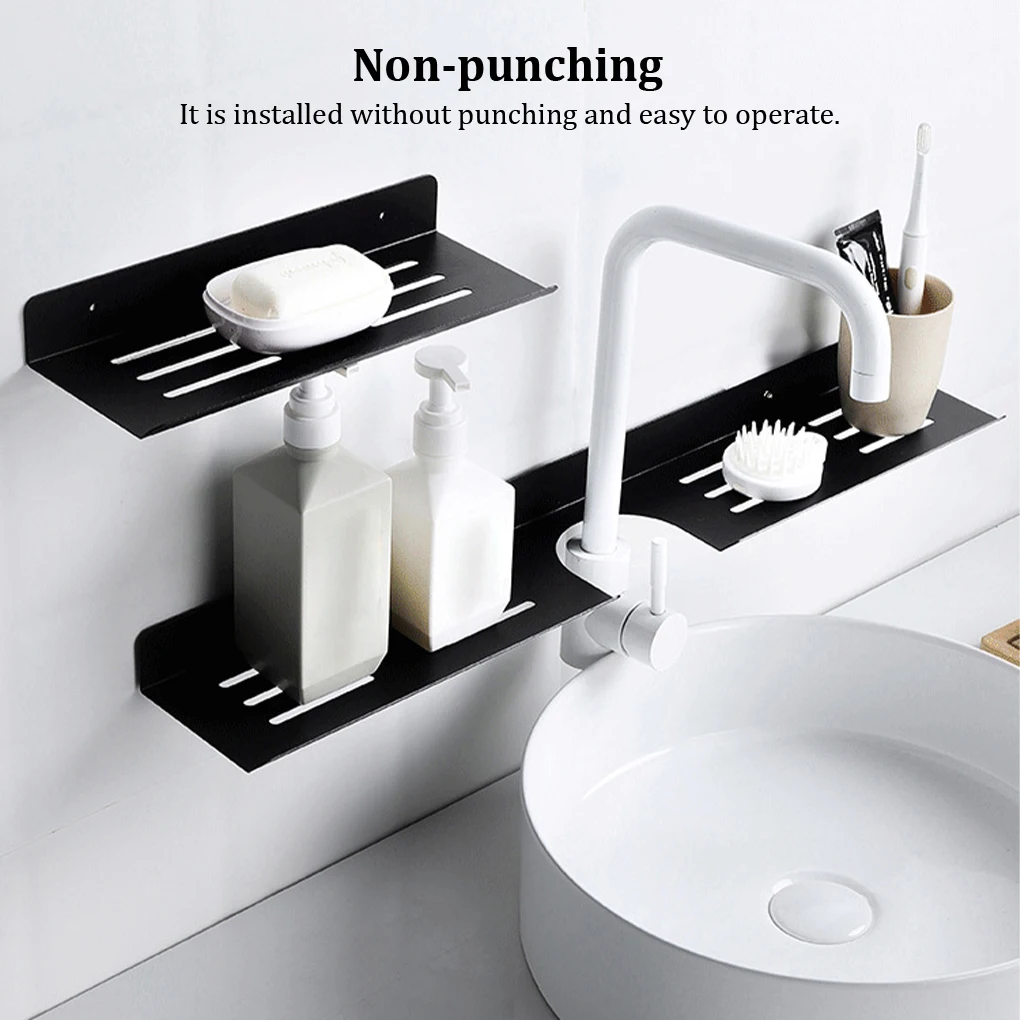 

Стеллаж для ванной комнаты, влагостойкий, дышащий, без сверления, 40 см, тип 1