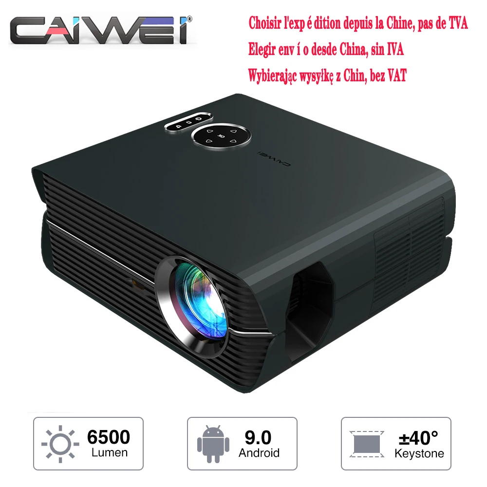 

CAIWEI проектор для домашнего кинотеатра видео проектор беспроводной Airplay 1080P Разрешение Бесплатная доставка домашний кинотеатр Full Hd проектор