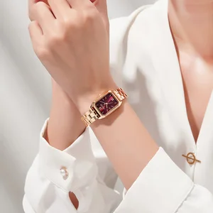 New Julius Women's Watch Japan Mov't Hours Classic Small Clock Fine Fashion Dress Chain Bracelet Girl's Birthday Gift Box