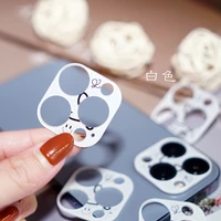 lovely smiley pattern camera lens protector for iphone 13 pro max 11 12 mini full cover phone camera protective film
