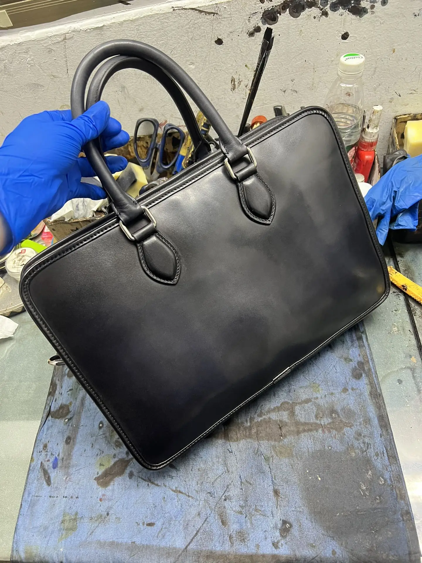 Briefcases Men Handbags Luxury Retro Leather Briefcases Business Bag Men