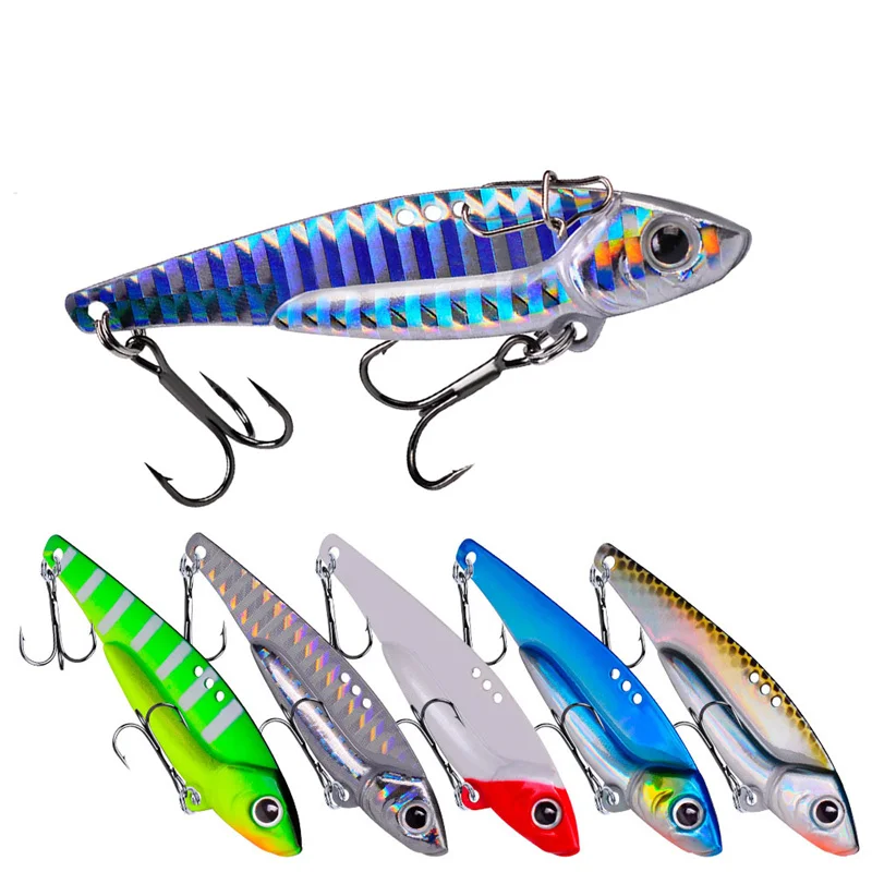 

Artificial Metal Lure with Jig Rocker Submersible Lure, Long Distance Casting Bass Fishing Supplies Freshwater Seawater Sequins