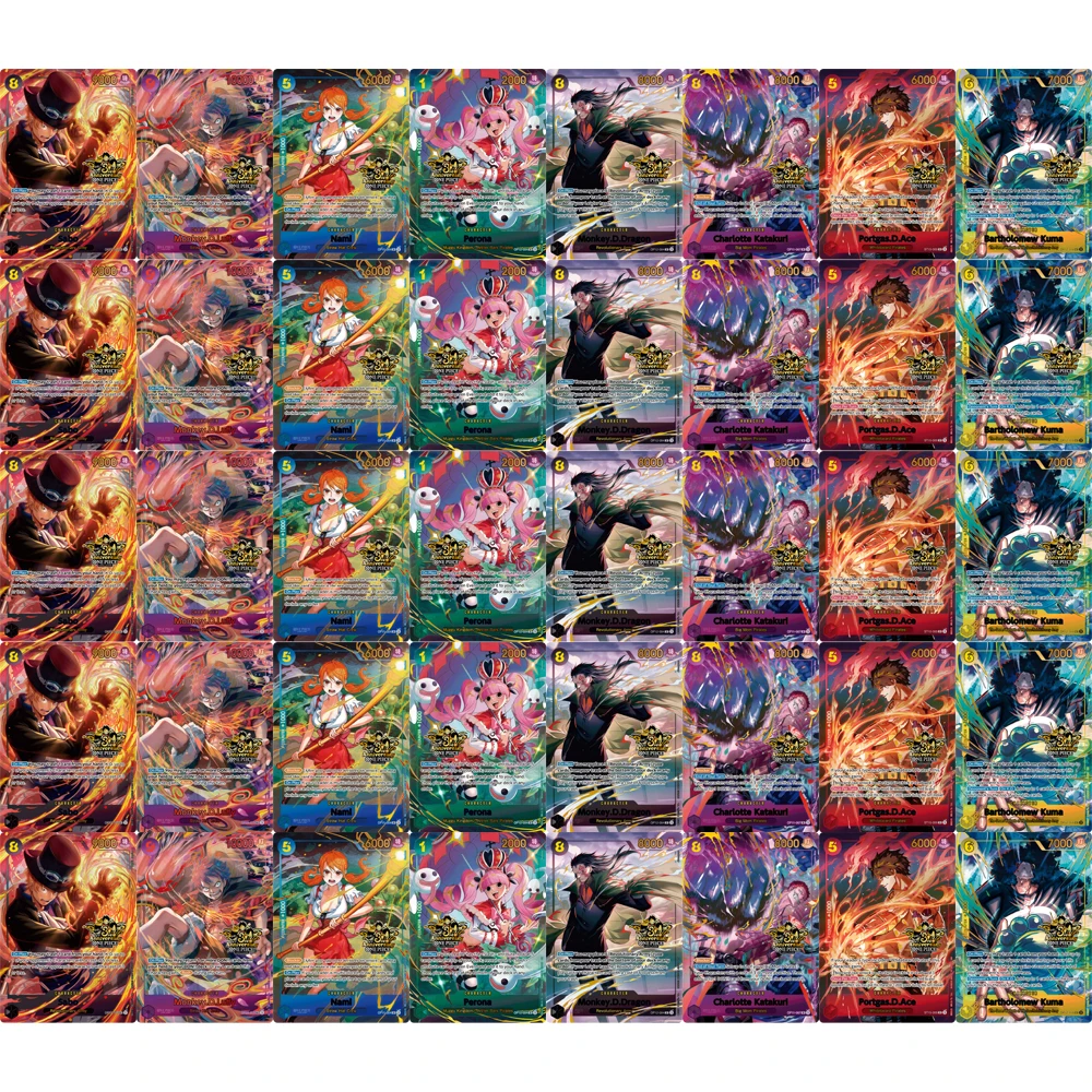 Фото Коллекционные карточки ONE PIECE: Сабо, Бартоломео Кума, Шанкс (OP12-119) – Высококачественные DIY-карточки для самостоятельного изготовления, аниме-карточки, подарок, игрушка №2