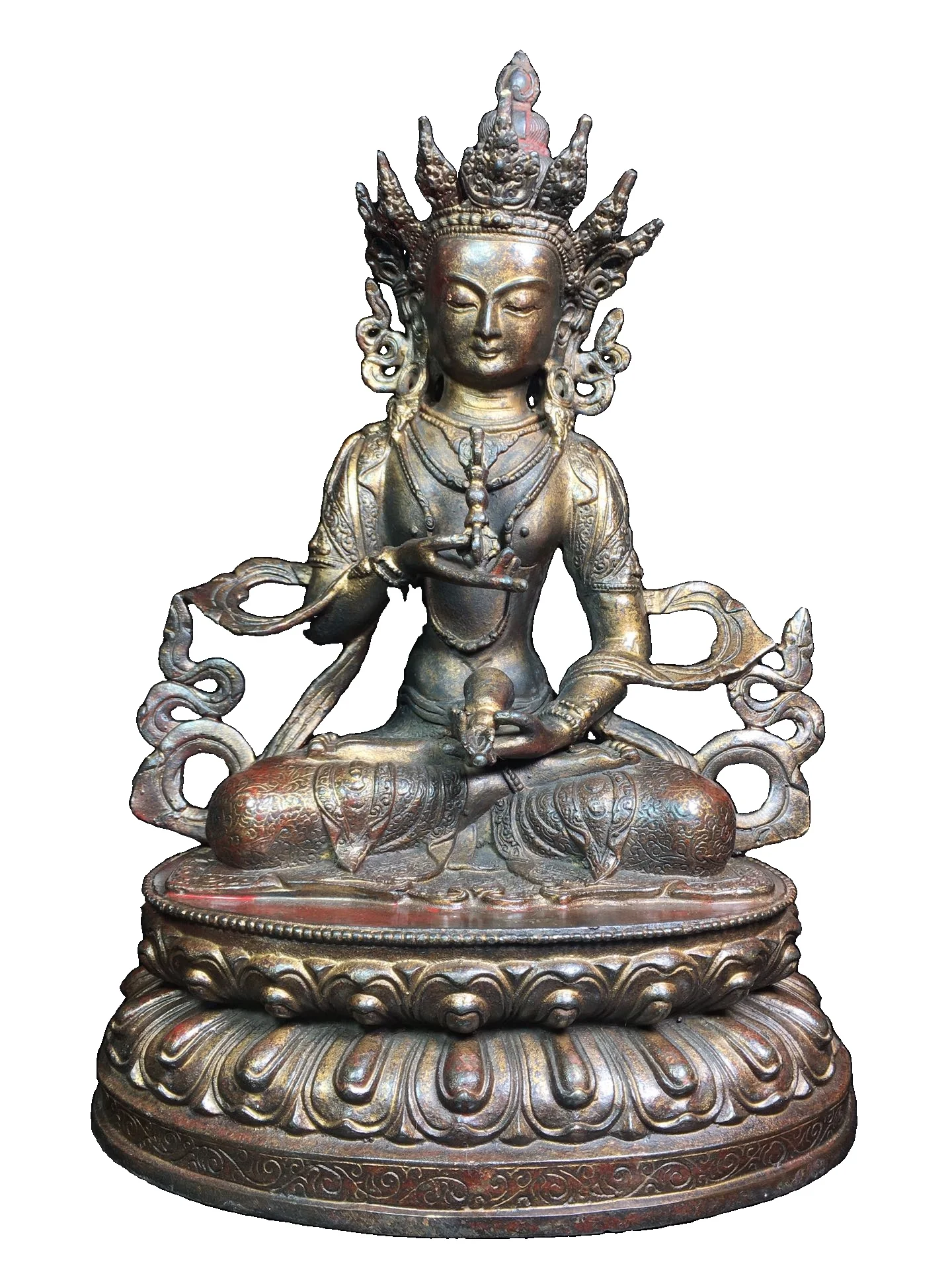 

LAOJUNLU Tibetan Buddhist Bronze Vajrasattva Statue Style 354 Chinese Traditional Style Antiques Fine Art Gifts Crafts
