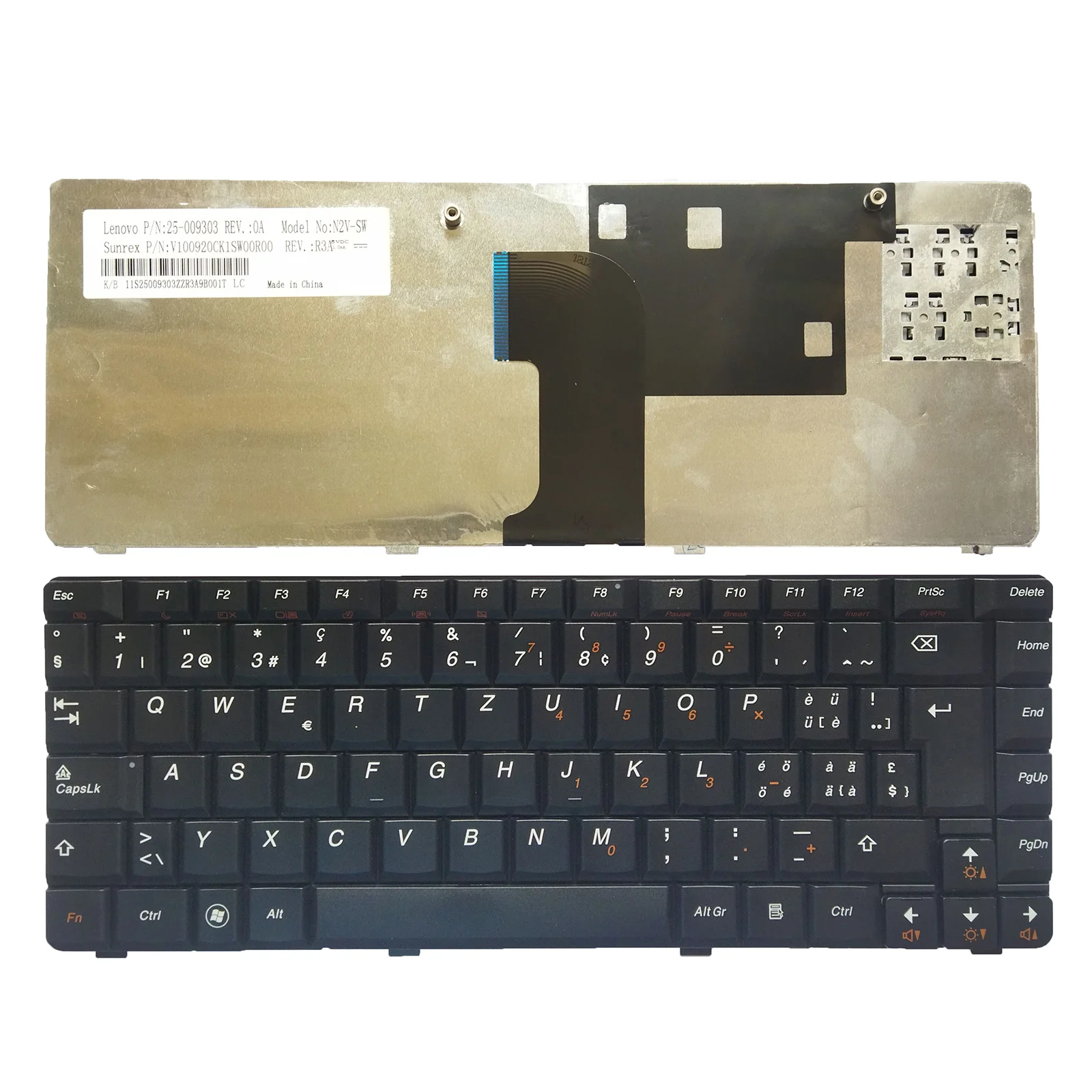 Клавиатура SW черная для Lenovo U450 U455 U450P E45