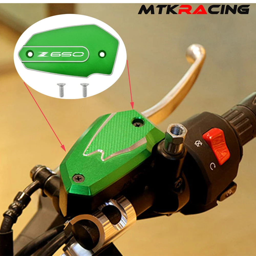 

For KAWASAKI Z650 Z 650 2017 2018 2019 2020 Motorcycle Front Brake Cover Brake Upper Pump Cover Oil Cup Decorative Cover